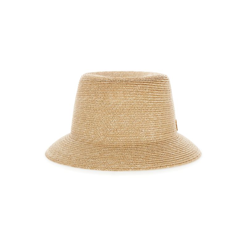 Saint Laurent Men Hat 'Paglia' Beige With Wide Brim In Straw For Women